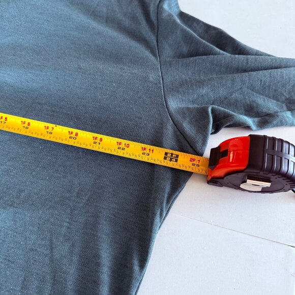 VTG Patagonia Capilene Teal 1/4 Quarter Zip Pullover Shirt Mens size XL USA Made - Picture 7 of 8